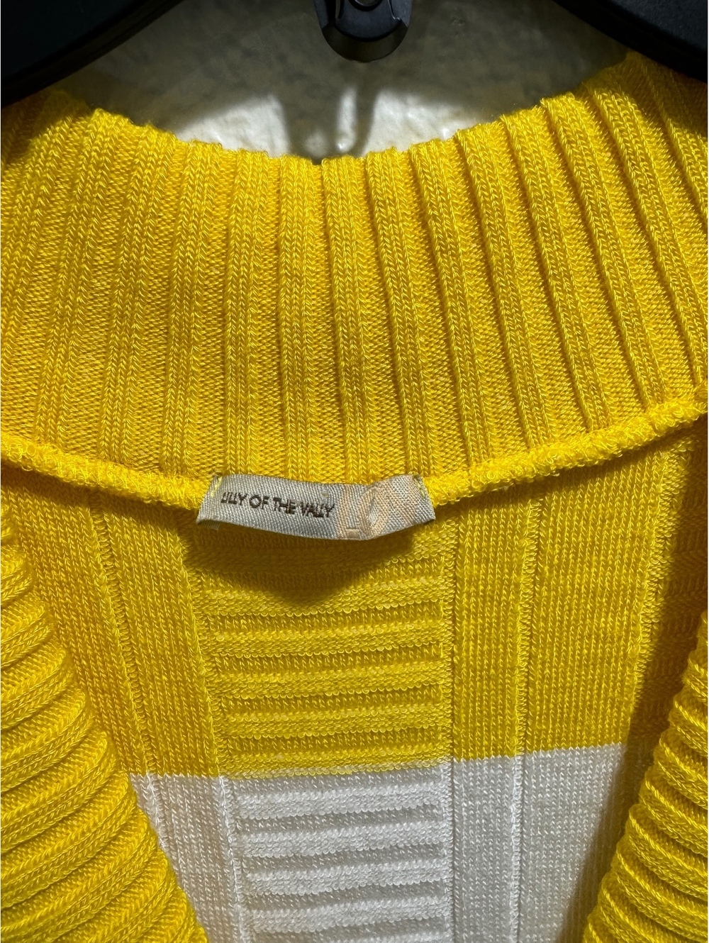 Lilly of the Vally Y2K Striped Ribbed Knit Mini Dress Sweater Vest Size Medium - Picture 4 of 9